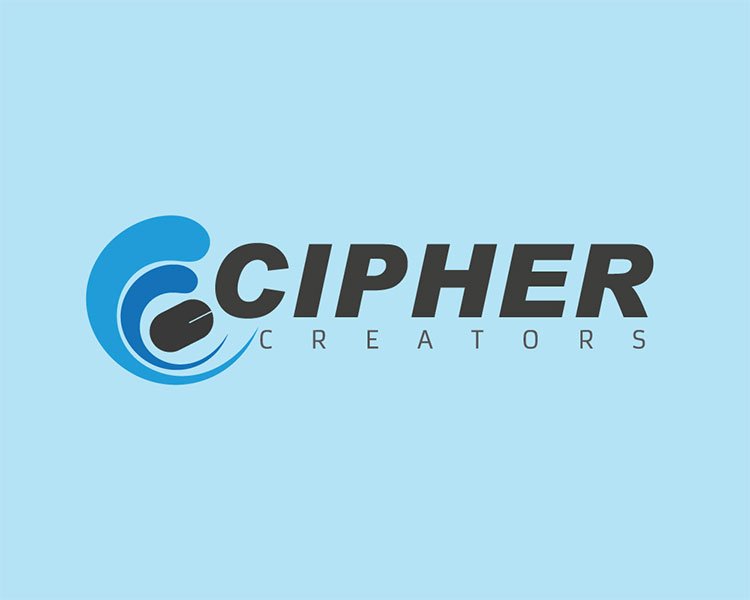 logo design himmatnagar cipher logo