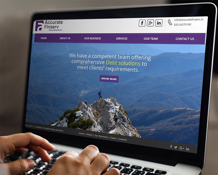Wordpress development comapny in himatnagar Accurate Finserv